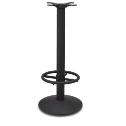 C17 Black - Heavy Weight Table Base - Bar Height (41") With Footring