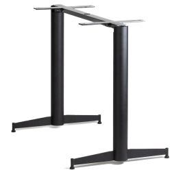 No Rock Parkway 2 x 2 Black Trestle Style All Weather ADA Table Base