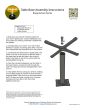Braga-36 Black Table Base - Dining Height (28 1/4")