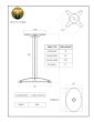 C16x24 Black Table Base - Specifications