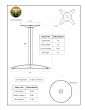 C20 Black Table Base - Specifications