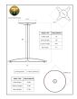CR22 Chrome Table Base - Specifications