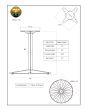 D22 Black Table Base - Specifications