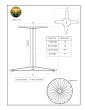 D28 Black Table Base - Specifications