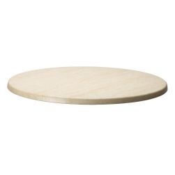 Round Topalit Table Top in Urban Spruce Finish (Grey Wood)