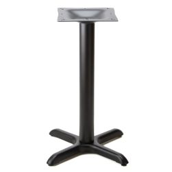 Braga-22 Black Table Base - Dining Height (28 1/4")
