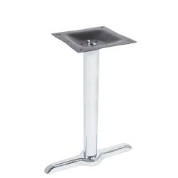 Braga-22T Chrome Table Base - Dining Height (28 1/4")
