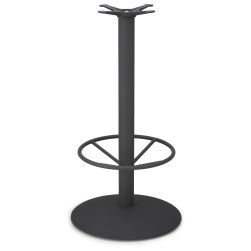 JR22 Black Table Base - Bar Height with Footring