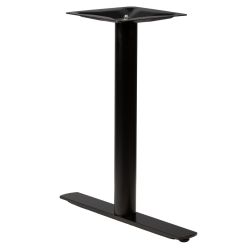 Ravello-22T Black T-Style ADA Wheelchair Accessible Metal Pedestal Table Base