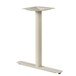 Ravello-26T Taupe T-Style 2-Pront ADA Wheelchair Accessible Metal Pedestal Table Base