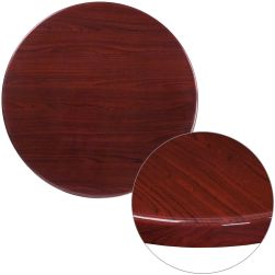 High-Gloss Resin Table Top - Mahogany