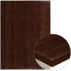 High-Gloss Resin Table Top - Walnut