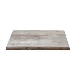 Werzalit Table Top Findus Warm Grey Wood Finish