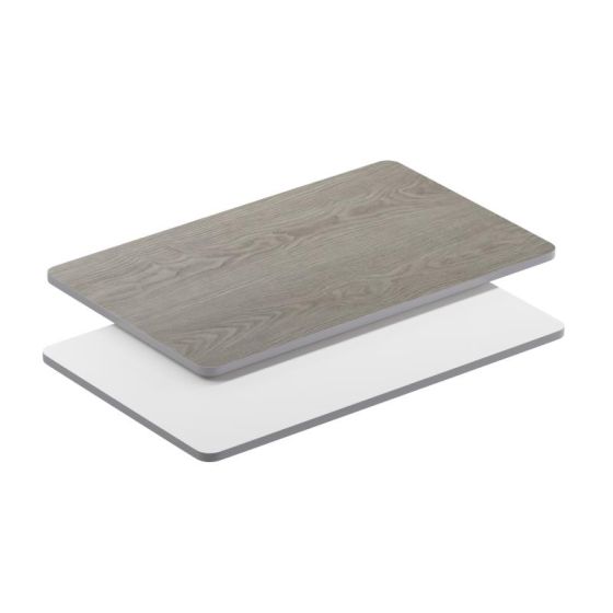 Reversible Laminate Top - 30" x 48" - White + Gray