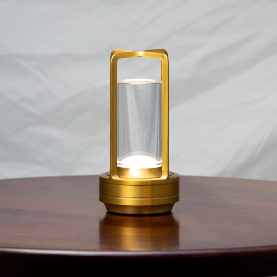 Walton Battery Powered Lamp Gold