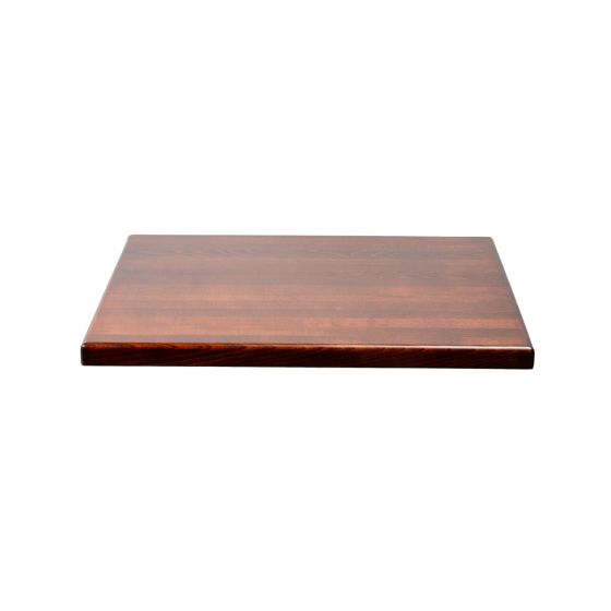 Solid Wood Table Top Dark Walnut Finish Square
