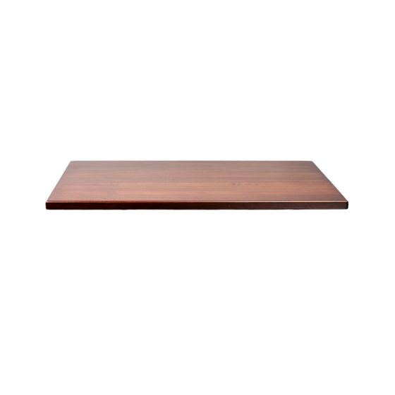 Solid Wood Table Top - Dark Walnut Finish - 30 Inch by 60 Inch Rectangle