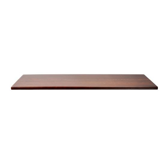 Solid Wood Table Top Rectangular Dark Walnut Finish