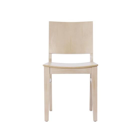 Galleria Solid Wood Restaurant Dining Chair - White