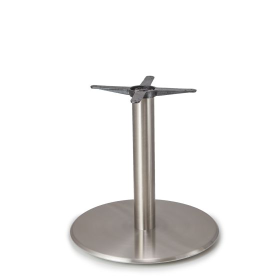 Argent-28 Satin Chrome Table Base - Dining Height (28")