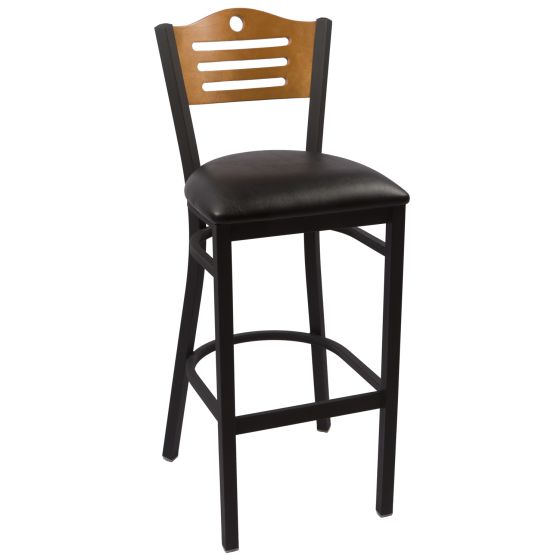 Cherry with black vinyl seat