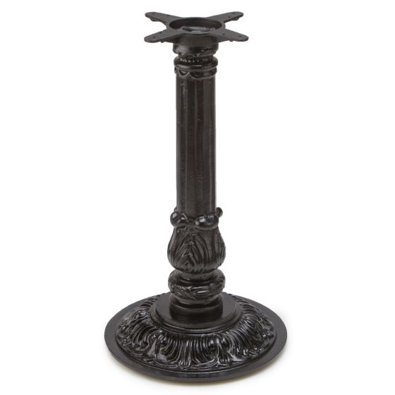 K15 Black Semi-Gloss Cast Iron Vintage Style Table Base