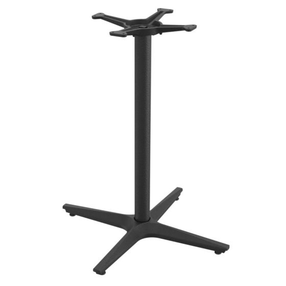 Marin-24 Black Minimalist 4 Prong Pedestal Table Base