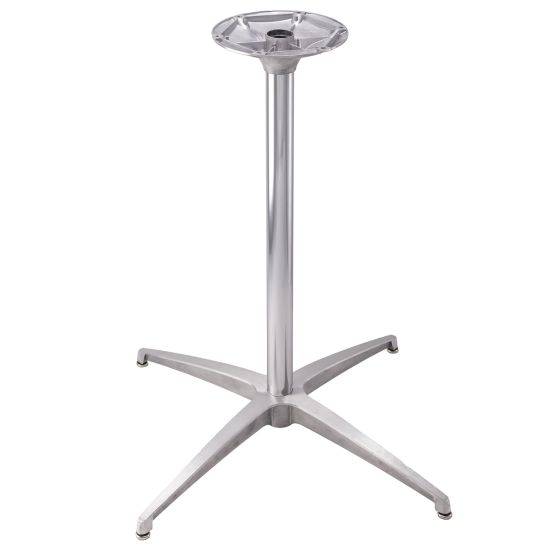 With chrome dining height column