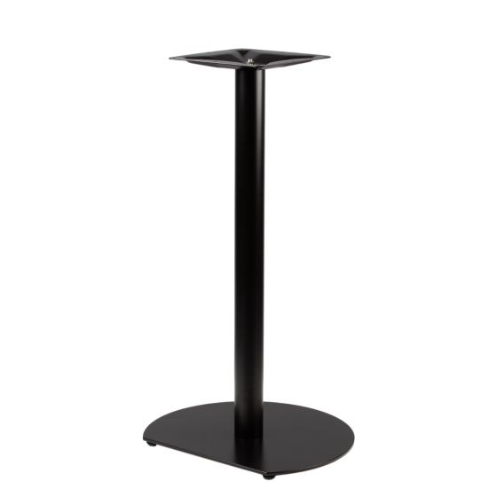 Ravello-22D Black D-Style Pedestal Metal Table Base