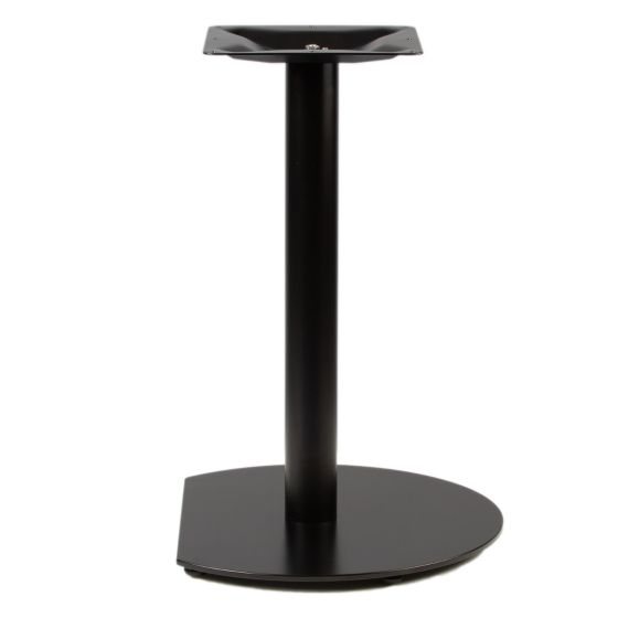 Ravello-22D Black D-Style Pedestal Metal Table Base