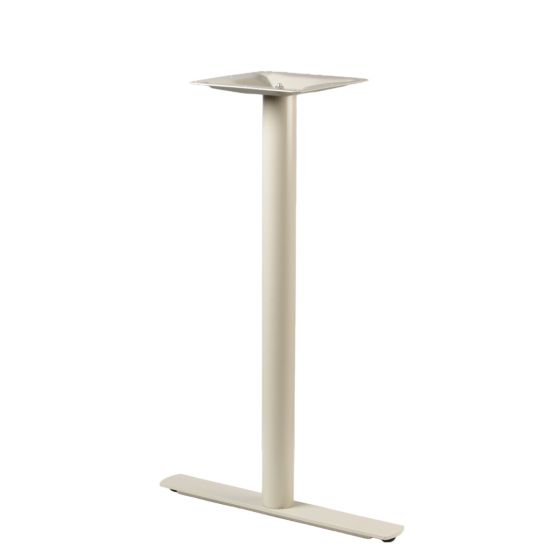 Ravello-26T Taupe T-Style 2-Pront ADA Wheelchair Accessible Metal Pedestal Table Base