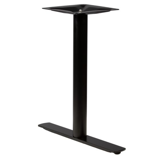Ravello-26T Black T-Style 2-Prong ADA Wheelchair Accessible Metal Pedestal Table Base