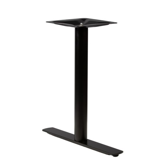 Ravello-26T Black T-Style 2-Prong ADA Wheelchair Accessible Metal Pedestal Table Base