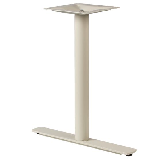 Ravello-22T Taupe T-Style ADA Wheelchair Accessible Metal Pedestal Table Base