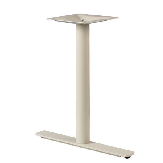 Ravello-26T Taupe T-Style 2-Pront ADA Wheelchair Accessible Metal Pedestal Table Base
