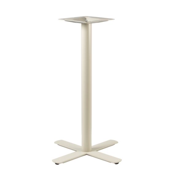 Ravello-30X Taupe X-Style 4-Pront Metal Bar Height Pedestal Table base