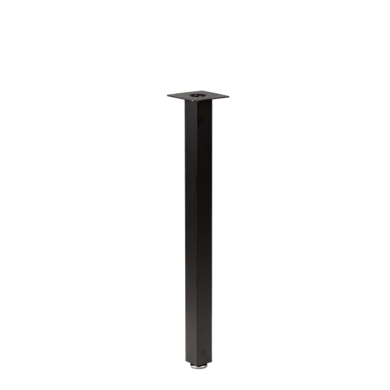 Rockwell Black Square Steel Table Leg