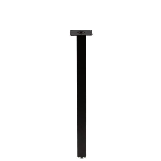 Rockwell Black Square Steel Table Leg