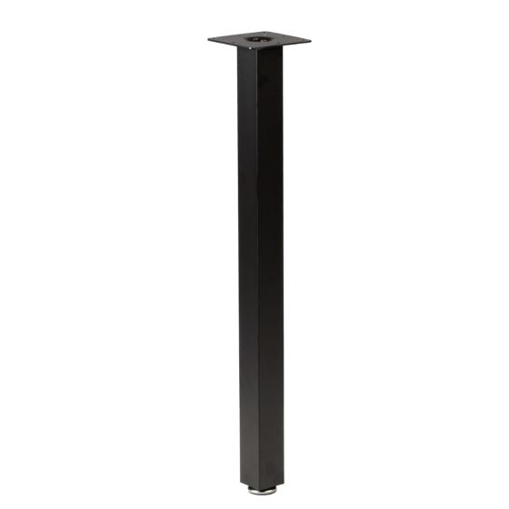 Rockwell Black Square Steel Table Leg