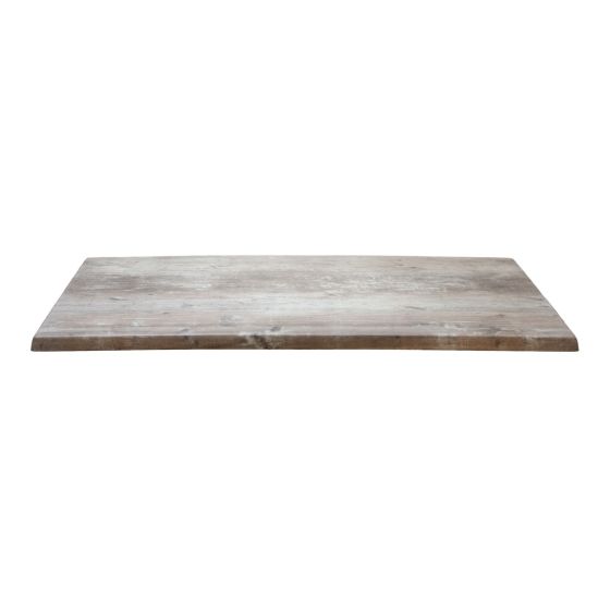 Werzalit Table Top Findus Faux Weathered Wood Finish