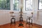 Brasserie 4 Black Cast Iron Vintage Bar Height Table Base 