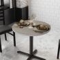 Reversible Laminate Top - 30" Round - White + Gray