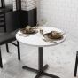 Reversible Laminate Top - 30" Round - White + Gray