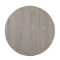 Reversible Laminate Top - 36" Round - White + Gray