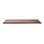 Solid Wood Table Top Rectangular Dark Walnut Finish