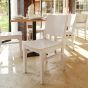 Galleria Solid Wood Restaurant Dining Chair - White