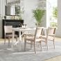 Galleria Solid Wood Restaurant Dining Chair - White