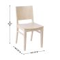 Galleria Solid Wood Restaurant Dining Chair