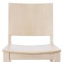 Galleria Solid Wood Restaurant Dining Chair - White