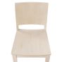 Galleria Solid Wood Restaurant Dining Chair - White